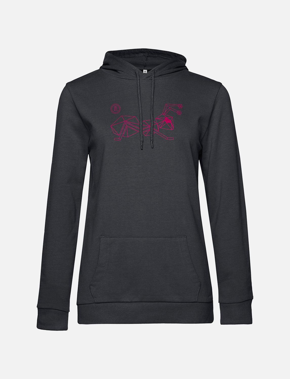 Hoodie femme en coton avec logo | StrongAnt D131