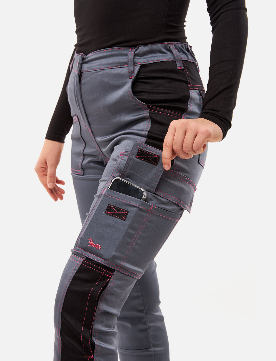 Women's work trousers made of stretch strong cotton