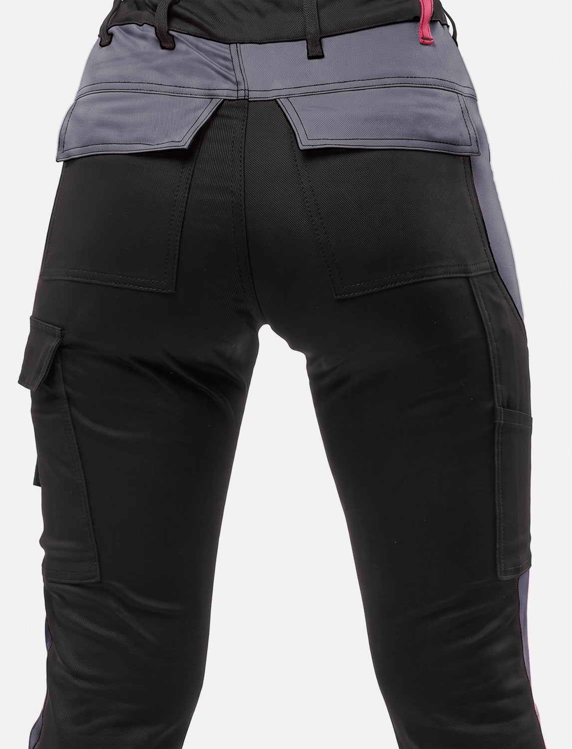 Women's work trousers fully stretch with knee pad pockets Slim Fit