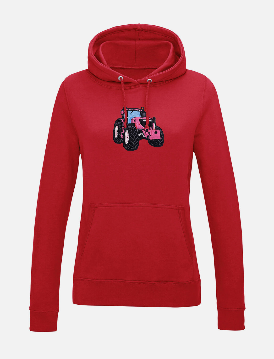 Damen-Hoodie mit Traktor-Stickerei
