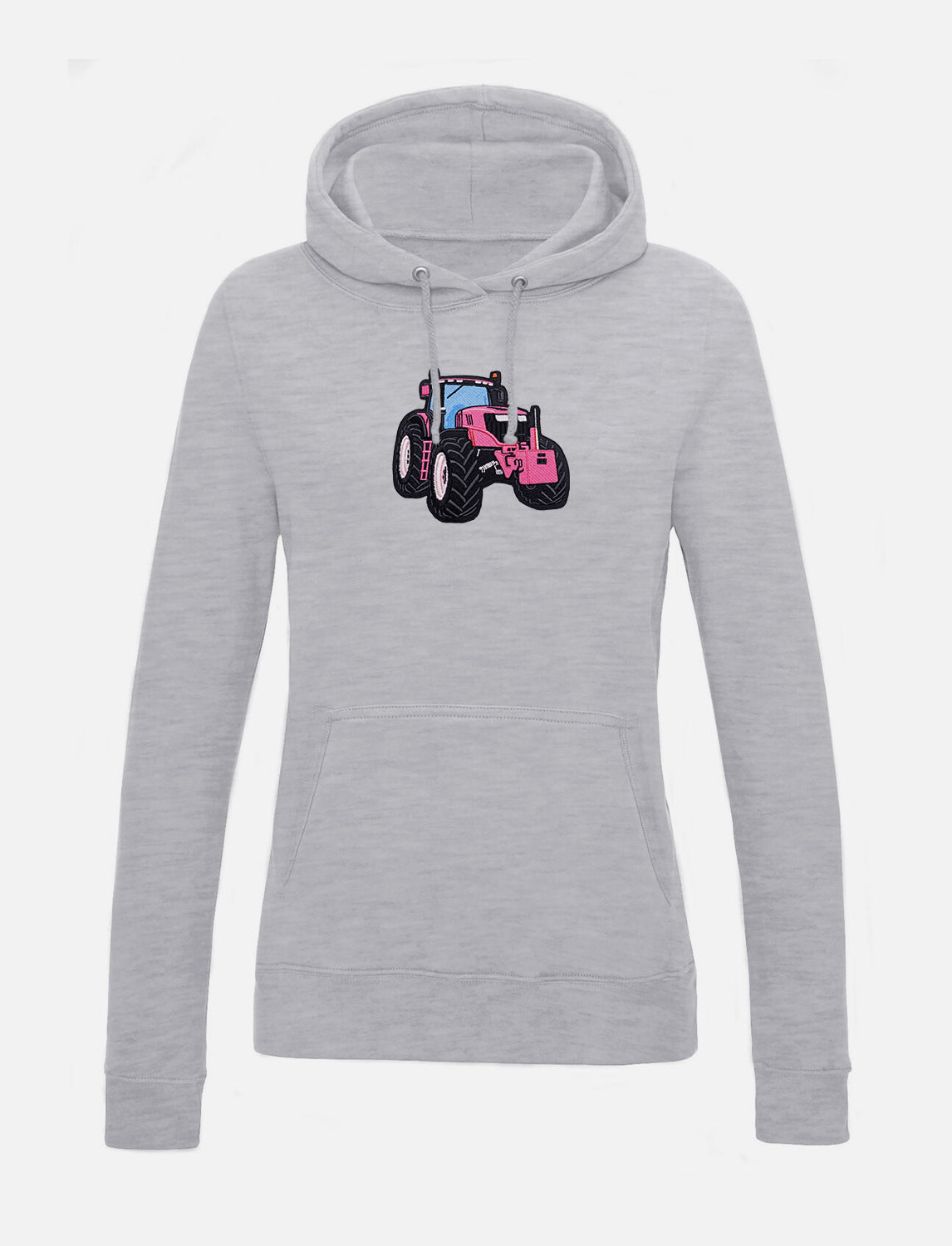 Damen-Hoodie mit Traktor-Stickerei