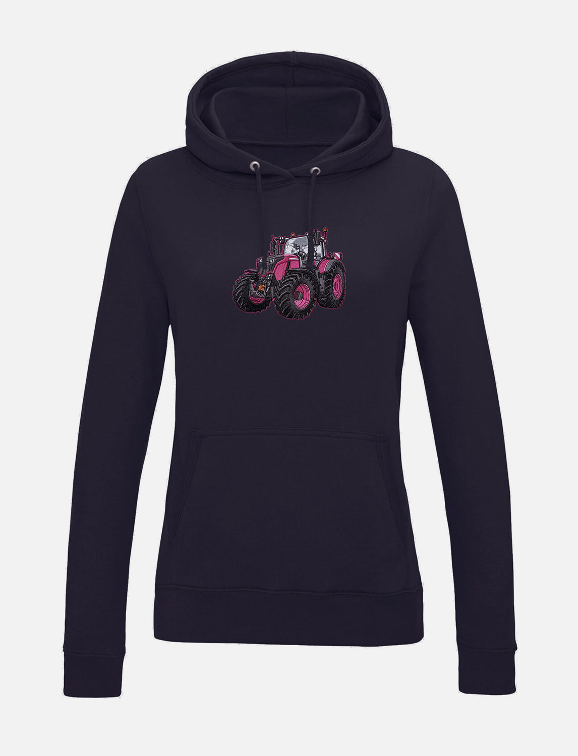 Damen-Hoodie mit gesticktem Traktor