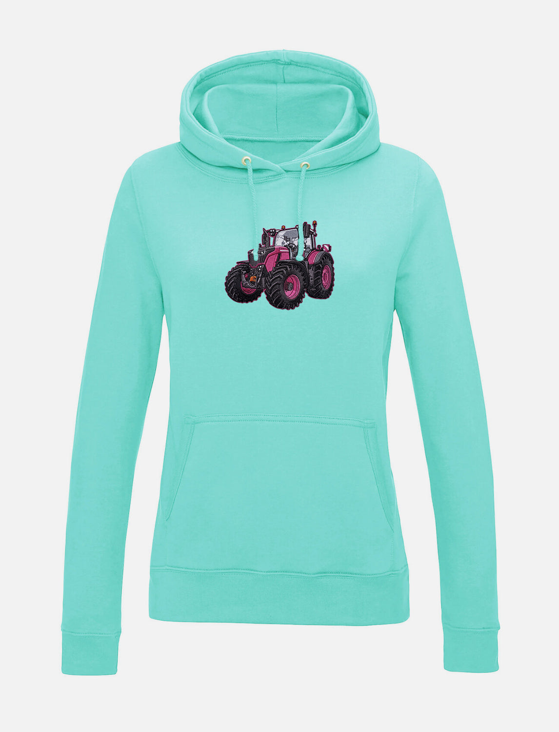 Damen-Hoodie mit gesticktem Traktor