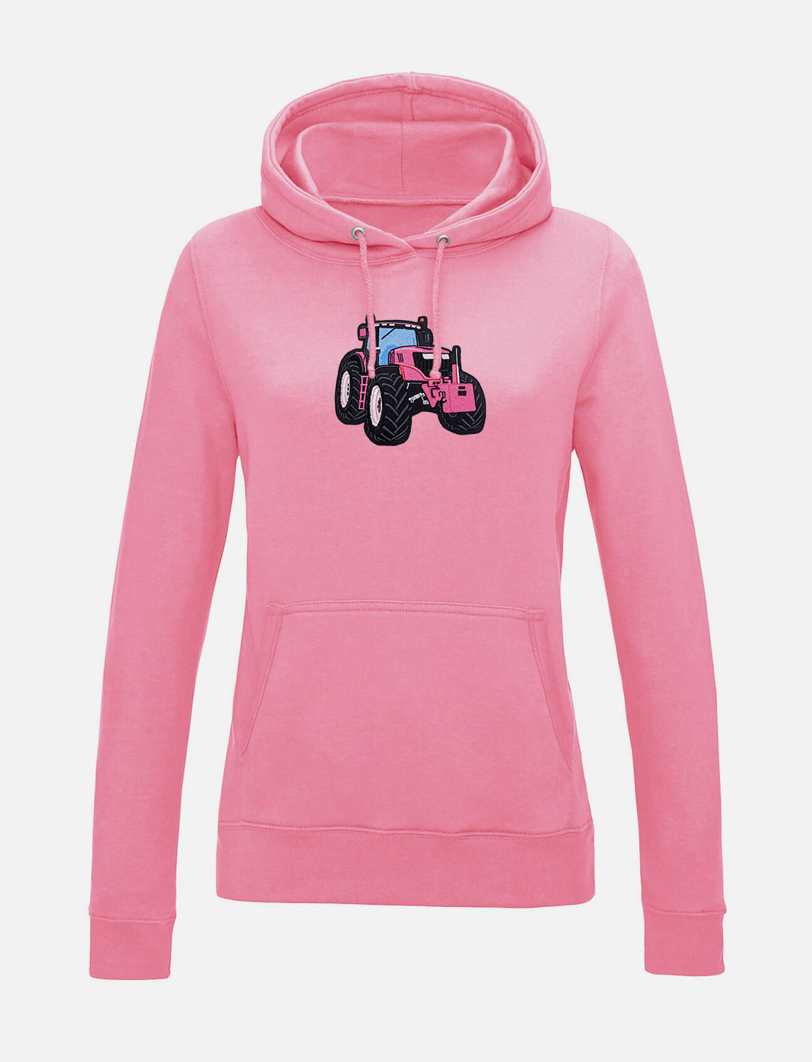 Damen-Hoodie mit Traktor-Stickerei