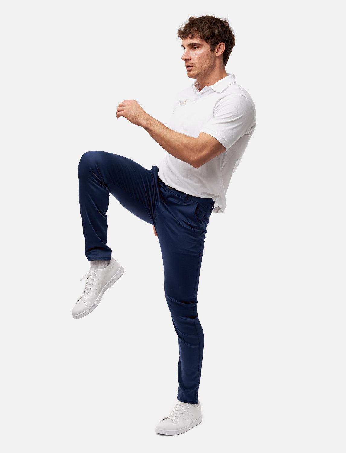 Pantalon chino homme stretch coupe slim | StrongAnt KM260
