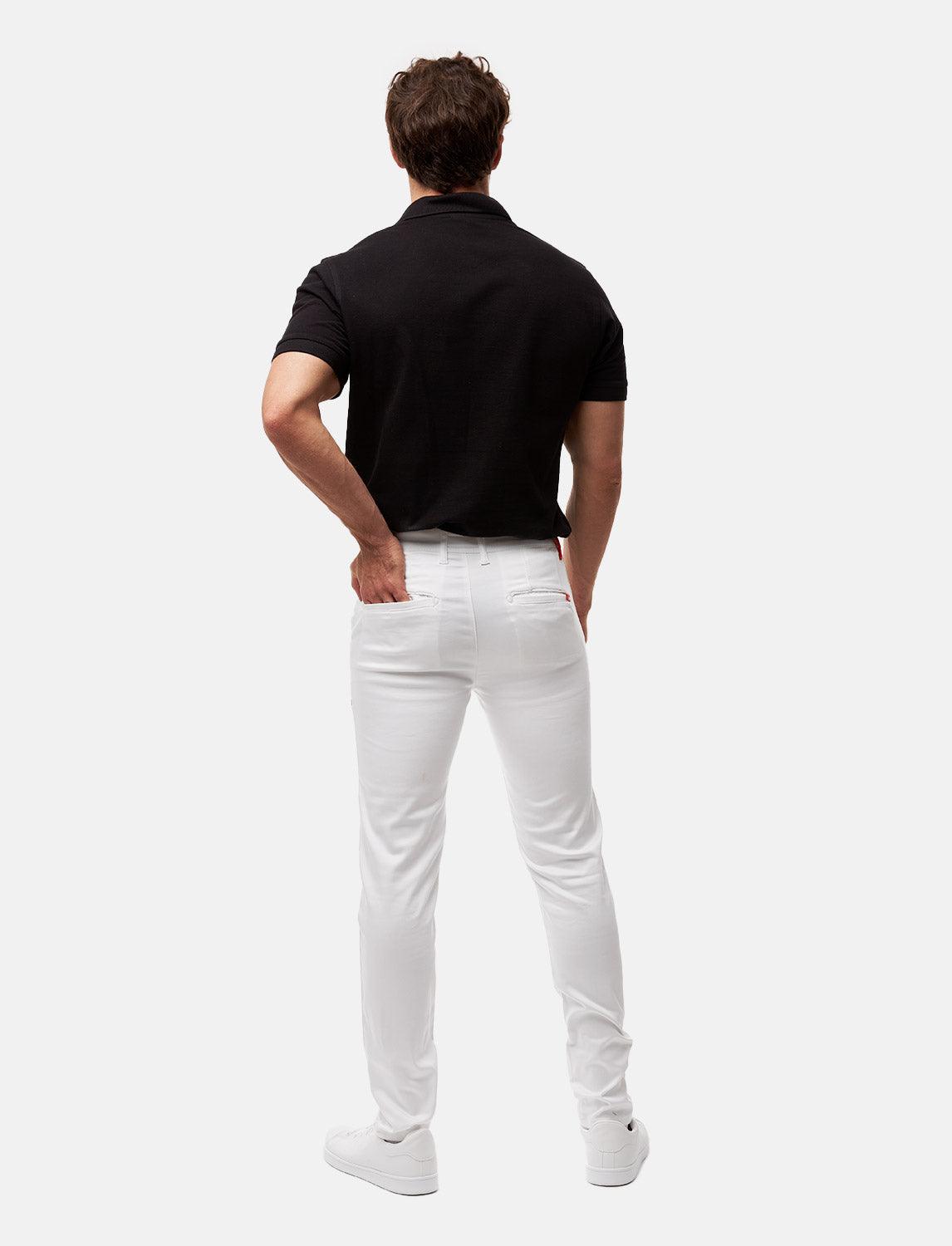 Pantalon chino homme stretch coupe slim | StrongAnt KM260