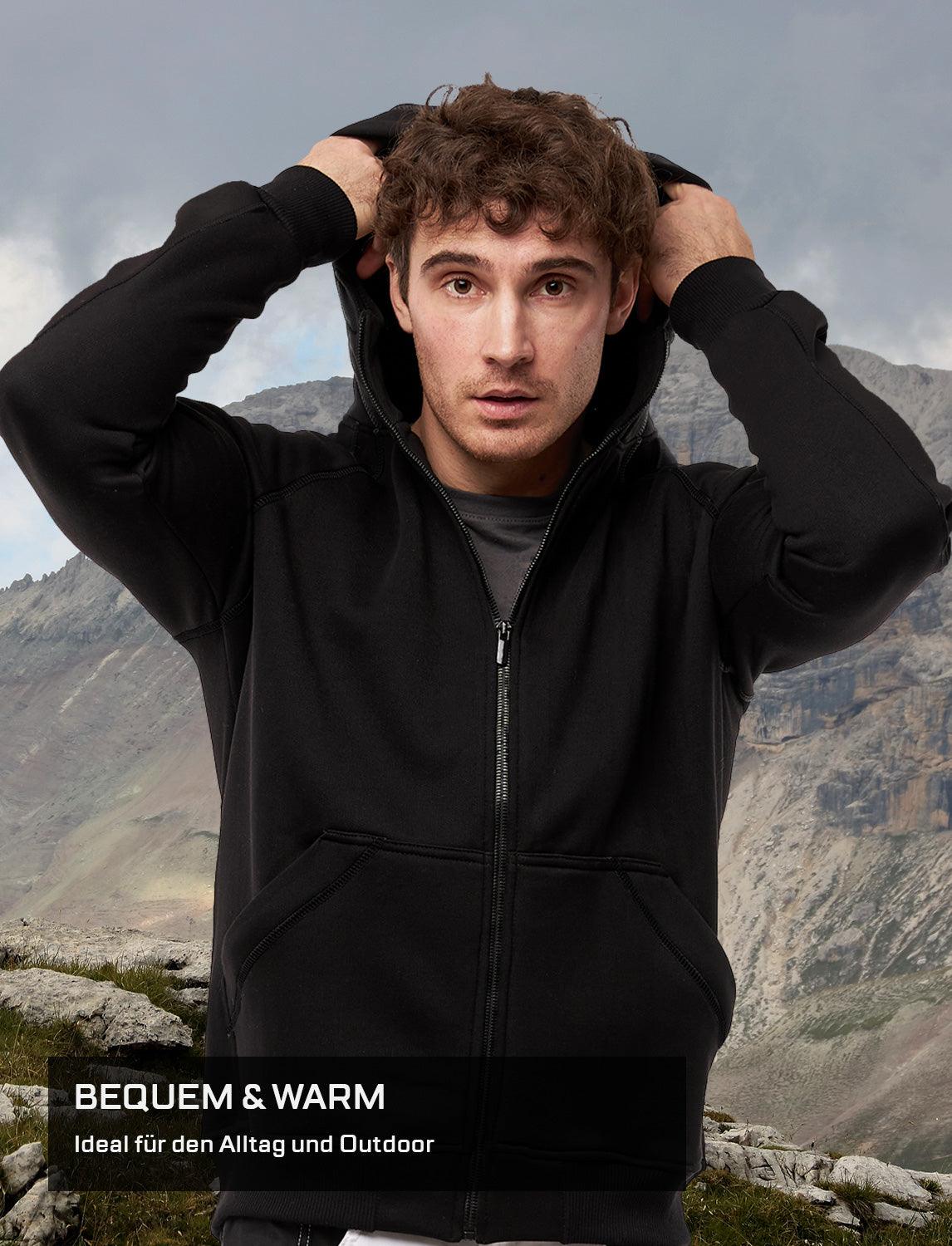 Hoodie homme zippé avec doublure polaire | StrongAnt KM800