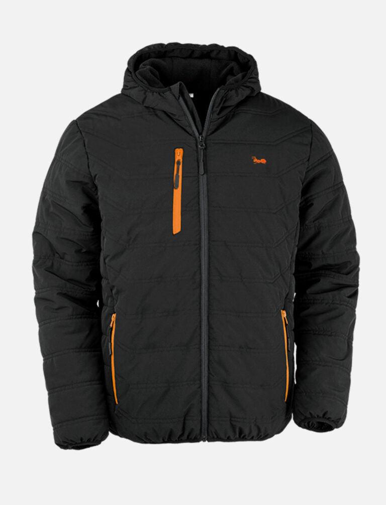 Showerproof men's outdoor jacket – breathable, windproof with fleece lining and contrast zips