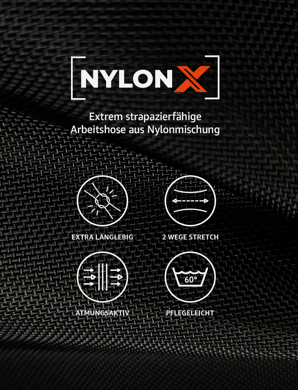 Pantalon de travail robuste en nylon, nombreuses tailles | StrongAnt M211NL