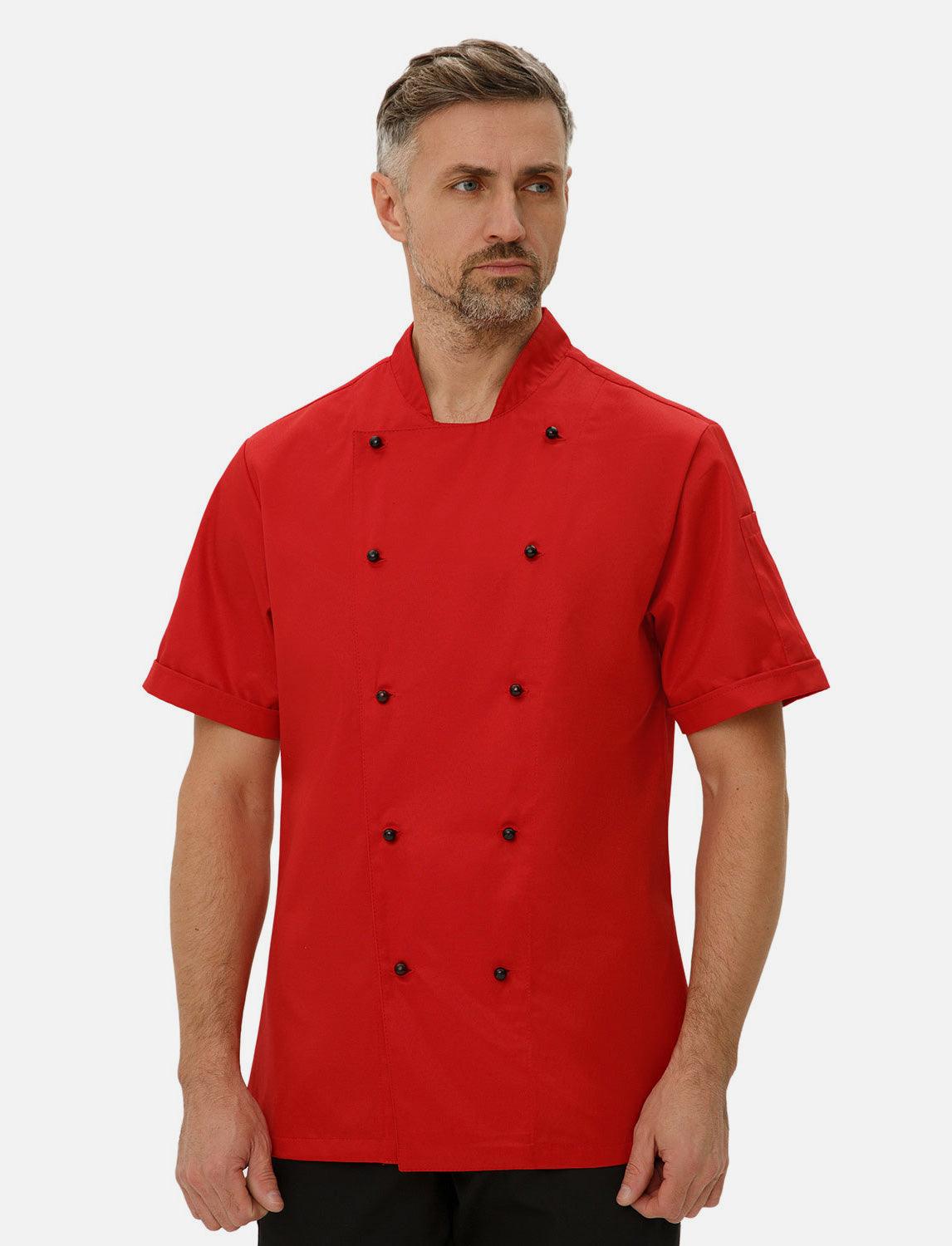 easyMove men's chef's jacket short sleeve incl. ball buttons Regular Fit
