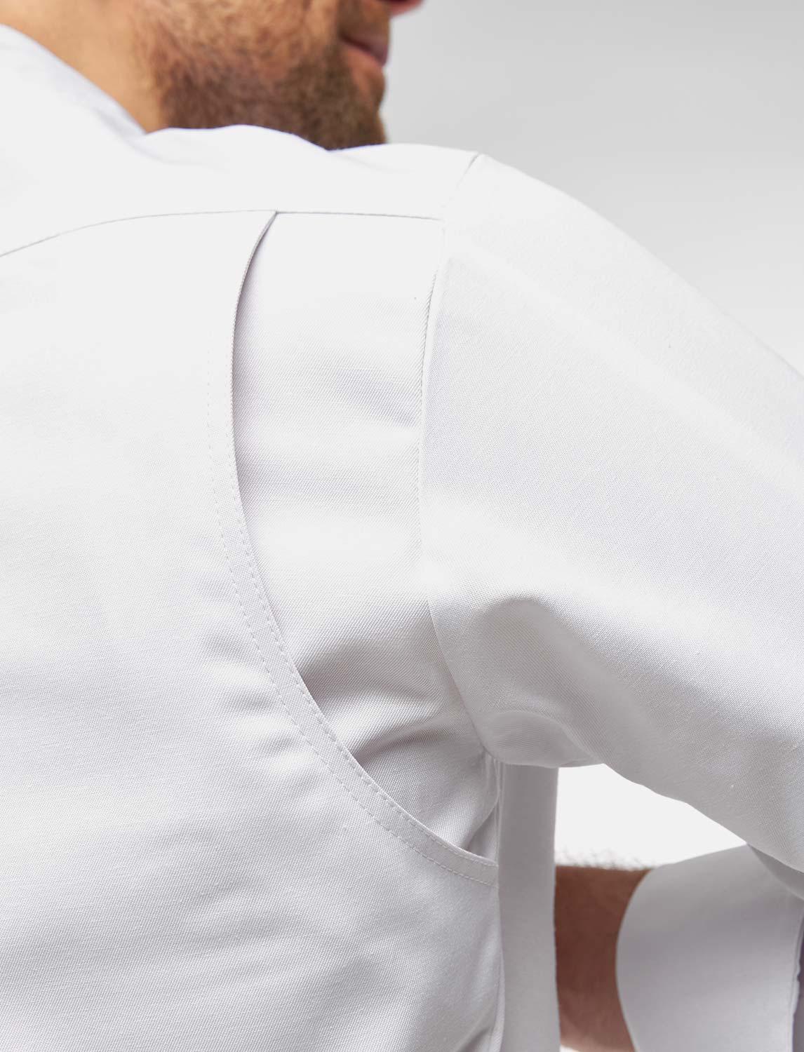 easyClean men's chef's jacket including ball buttons, cotton, long-sleeved, regular fit