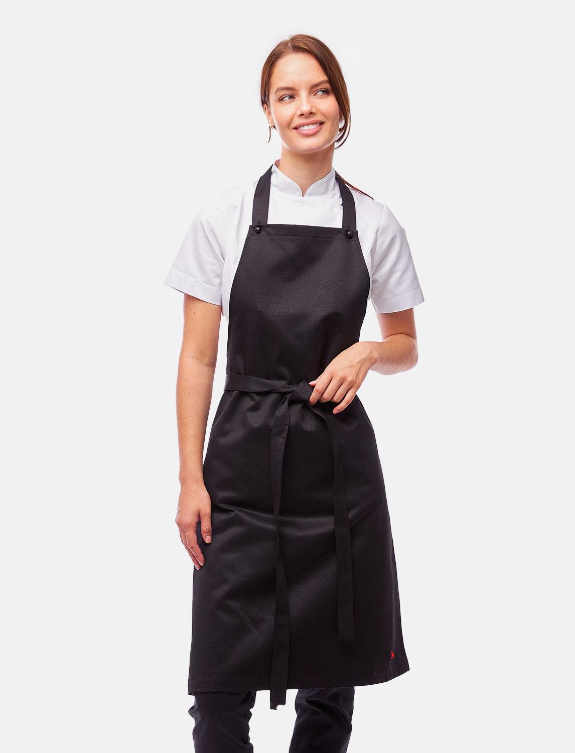 freeNeck bib apron water-repellent cooking apron unisex 105x70 cm