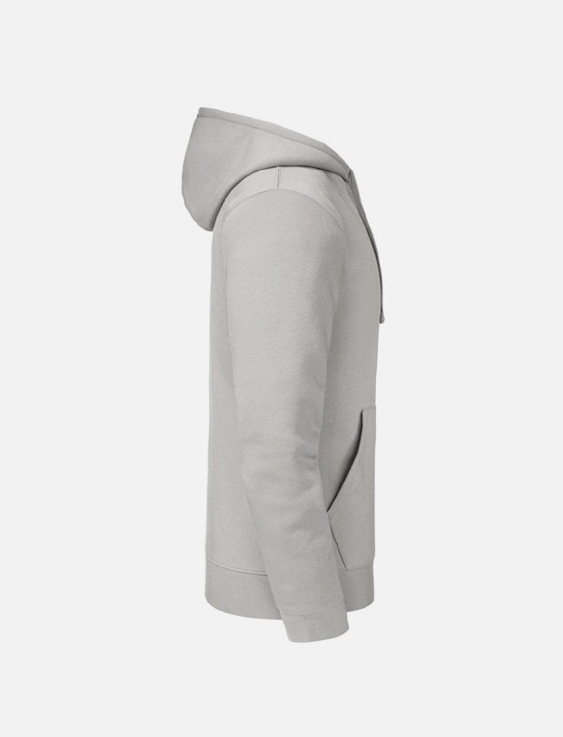 Men's hoodie with kangaroo pocket, double-layered hood, flat drawstring and slim fit