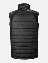 Outdoor vest for men padded with softshell shoulder inserts