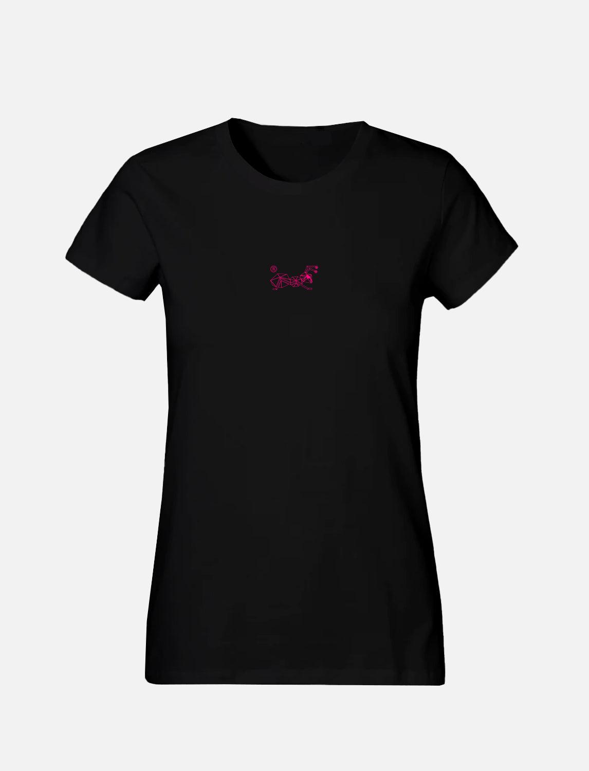 Women's T-Shirt with small line Ant Logo 100% Soft Cotton