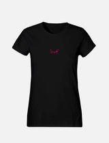 Women's T-Shirt with small line Ant Logo 100% Soft Cotton