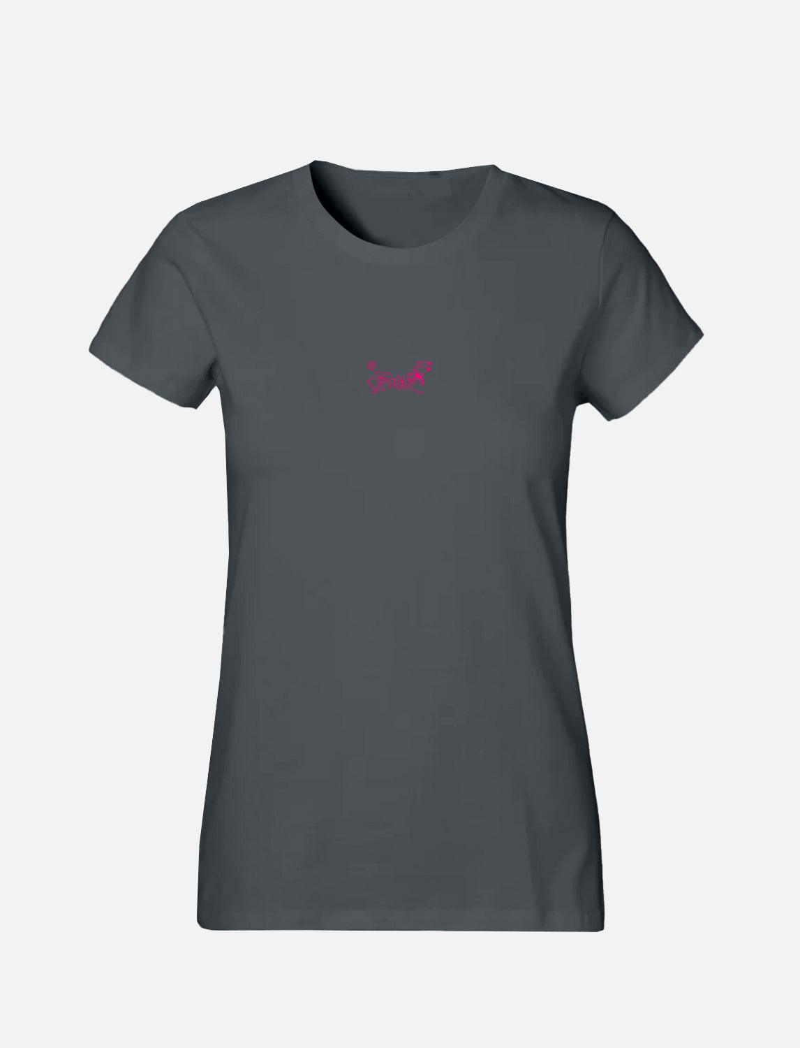Women's T-Shirt with small line Ant Logo 100% Soft Cotton