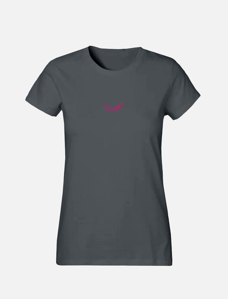 Women's T-Shirt with small line Ant Logo 100% Soft Cotton