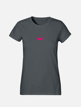 Women's T-Shirt with small Ant Logo 100% Soft Cotton