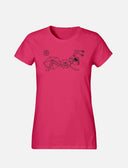 Women's T-Shirt with large line Ant logo 100% soft cotton