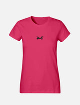 Women's T-Shirt with small Ant Logo 100% Soft Cotton