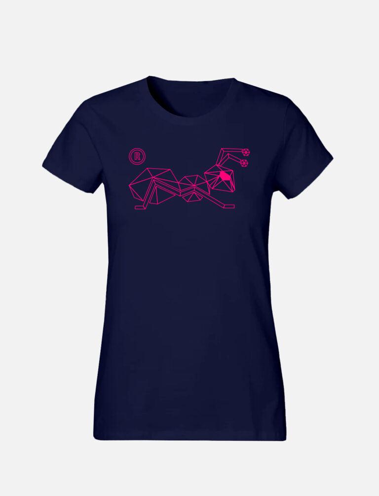 Women's T-Shirt with large line Ant logo 100% soft cotton