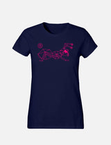 Women's T-Shirt with large line Ant logo 100% soft cotton