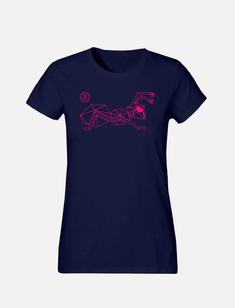Women's T-Shirt with large line Ant logo 100% soft cotton