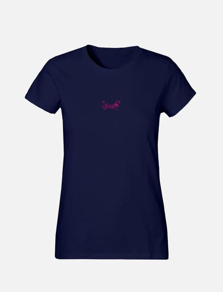 Women's T-Shirt with small line Ant Logo 100% Soft Cotton