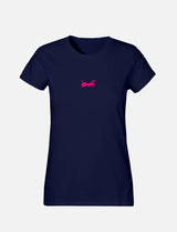 Women's T-Shirt with small Ant Logo 100% Soft Cotton