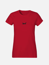 Women's T-Shirt with small Ant Logo 100% Soft Cotton