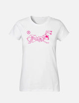 Women's T-Shirt with large line Ant logo 100% soft cotton