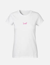 Women's T-Shirt with small line Ant Logo 100% Soft Cotton