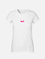 Women's T-Shirt with small Ant Logo 100% Soft Cotton