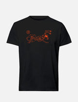 Men's T-shirt with large line Ant logo 100% heavy cotton