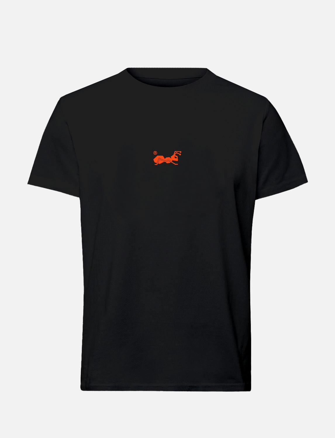 Men's T-shirt with small Ant logo 100% heavy cotton