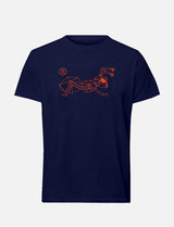 Men's T-shirt with large line Ant logo 100% heavy cotton
