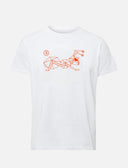 Men's T-shirt with large line Ant logo 100% heavy cotton