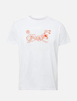 Men's T-shirt with large line Ant logo 100% heavy cotton