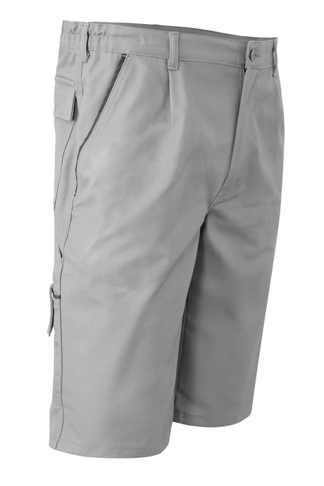 Short de travail cargo homme été 100 % coton (260 g/m²)