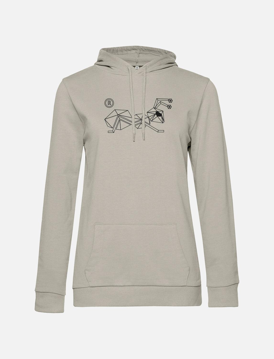 Hoodie femme en coton avec logo | StrongAnt D131