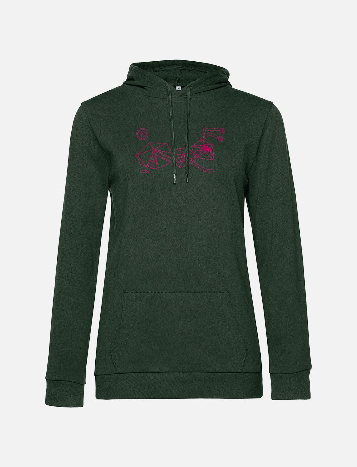 Hoodie femme en coton avec logo | StrongAnt D131