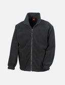 Men's fleece jacket with zip, stand-up collar, sweatshirt zip without hood