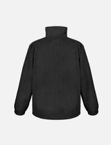 Men's fleece jacket with zip, stand-up collar, sweatshirt zip without hood