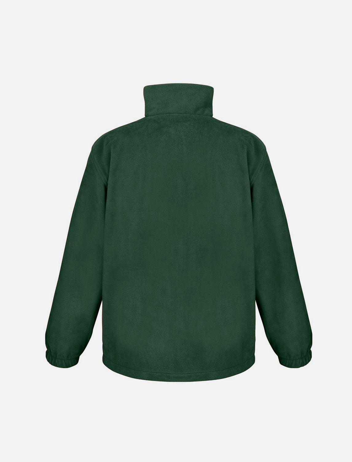 Men's fleece jacket with zip, stand-up collar, sweatshirt zip without hood