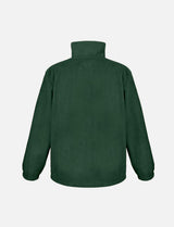 Men's fleece jacket with zip, stand-up collar, sweatshirt zip without hood