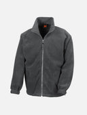 Men's fleece jacket with zip, stand-up collar, sweatshirt zip without hood