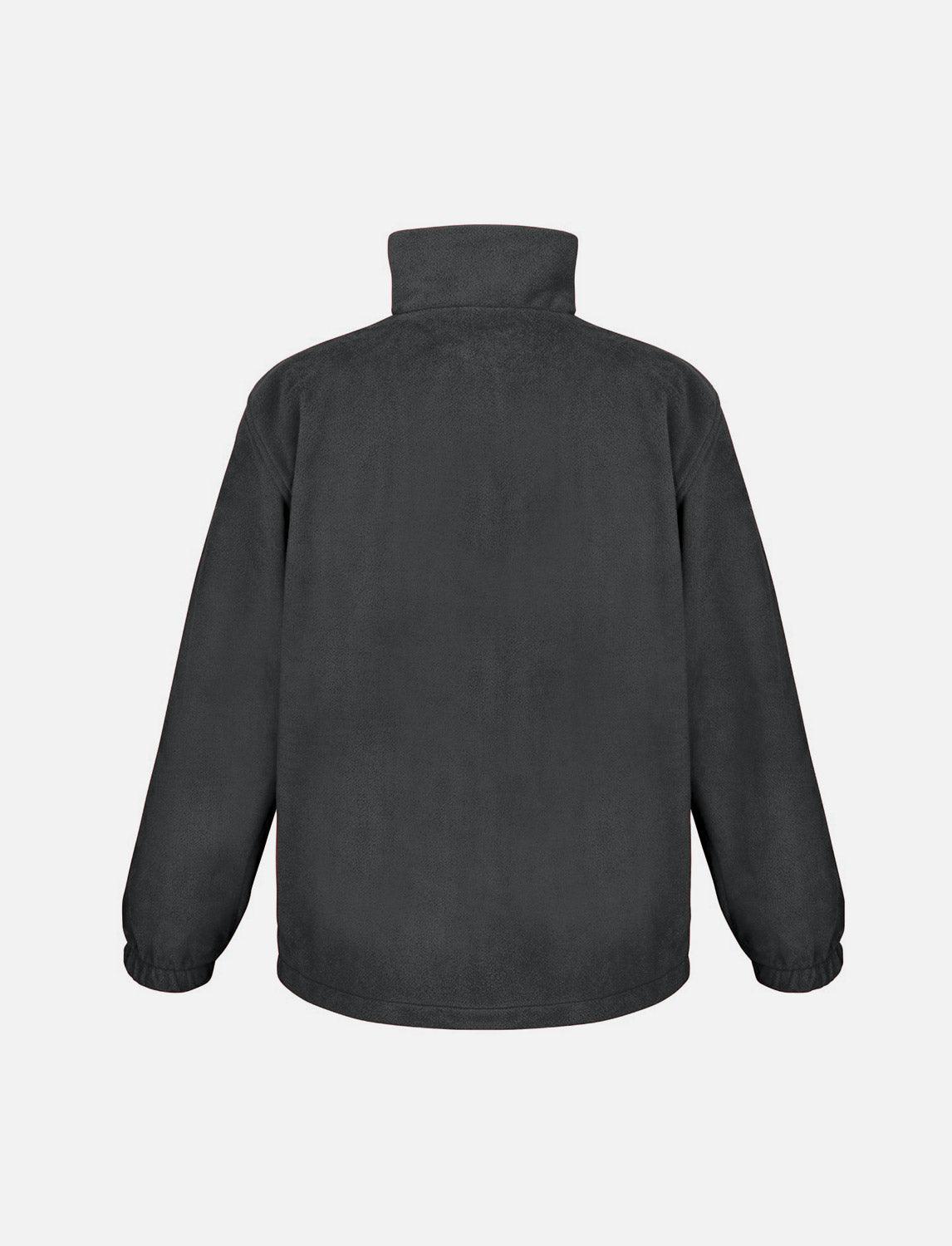 Men's fleece jacket with zip, stand-up collar, sweatshirt zip without hood
