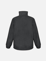 Men's fleece jacket with zip, stand-up collar, sweatshirt zip without hood