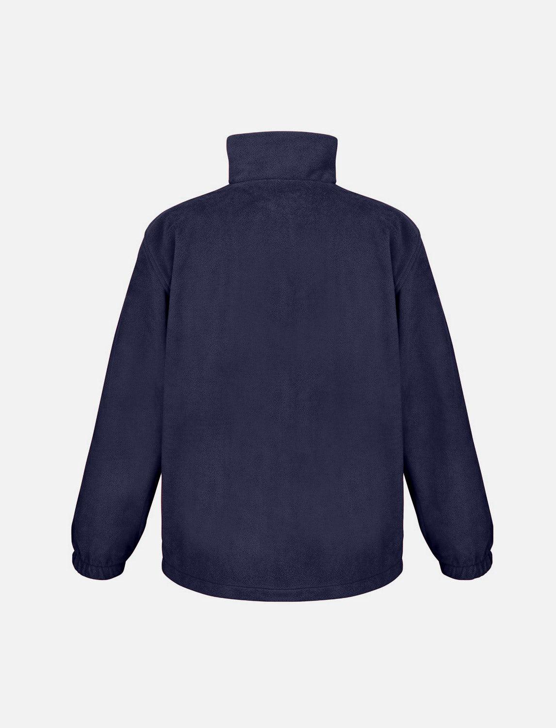 Men's fleece jacket with zip, stand-up collar, sweatshirt zip without hood